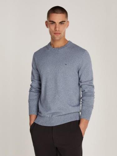 Calvin Klein Trui met ronde hals MOULINE CN SWEATER met geborduurd log...