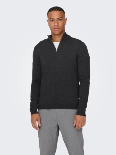 ONLY & SONS Gebreide trui ONSALEX REG 12 HALF ZIP KNIT