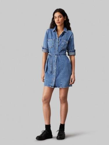 Calvin Klein Jeans jurk BELTED SHIRT DRESS