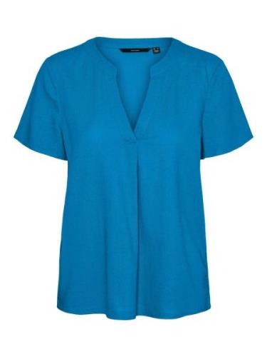 Vero Moda Shirt VMMYMILO SS V-NECK TOP WVN GA