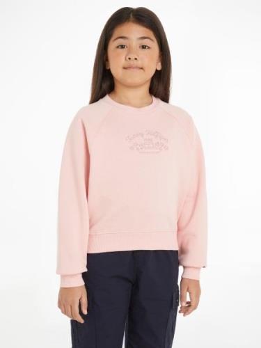 Tommy Hilfiger Sweatshirt EMB FLOWER FLEECE CREWNECK Kinderen tot 16 j...