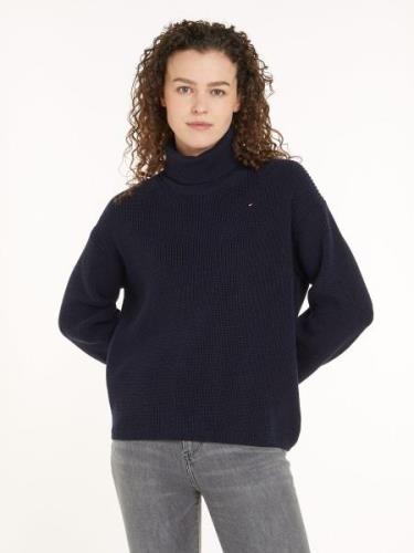 Tommy Hilfiger Gebreide trui CO CARDI STITCH ROLL-NK SWEATER