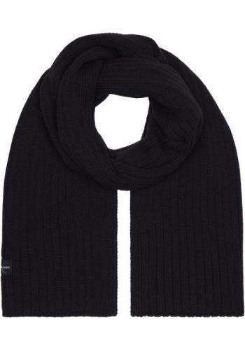 NU 20% KORTING: Calvin Klein Sjaal MONO LOGO PATCH SCARF RUB