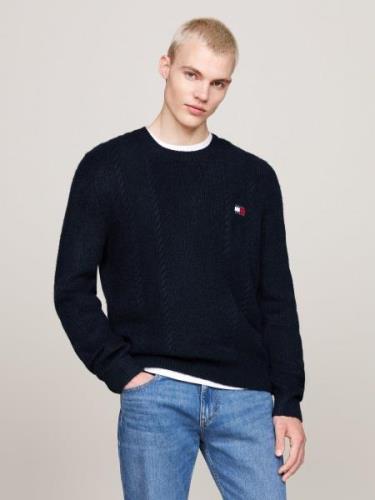 TOMMY JEANS Sweatshirt TJM SLIM CABLE KNIT CNECK