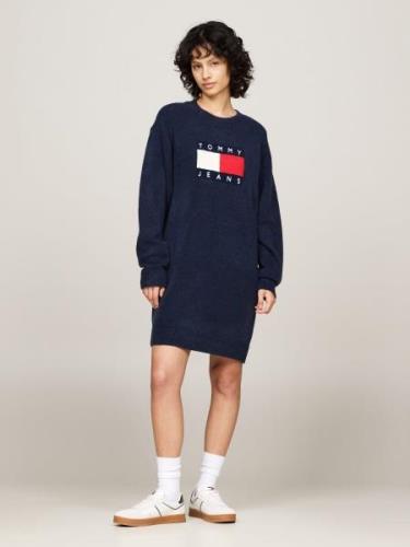 NU 20% KORTING: Tommy Jeans Curve Gebreide jurk TJW MLNGE FLAG SWEATER...