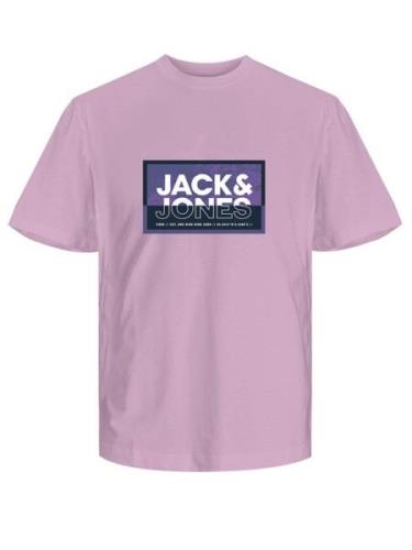 NU 20% KORTING: Jack & Jones T-shirt JCOLOGAN SUMMER PRINT TEE CREW NE...