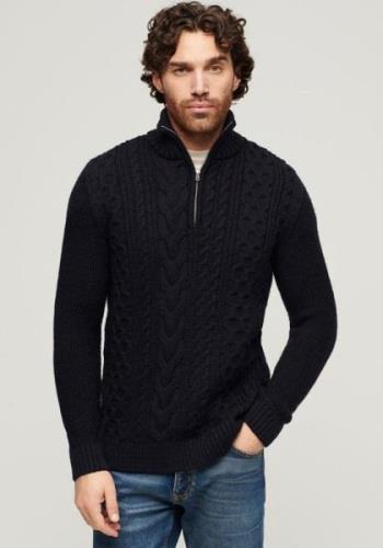 Superdry Gebreide trui Jacob Cable Knit Half Zip