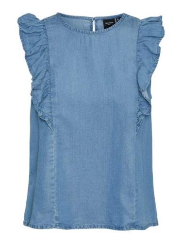 Vero Moda Top met ruches VMBREE SL FRILL SHORT TOP GA