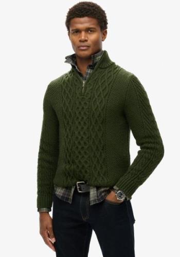 Superdry Gebreide trui Jacob Cable Knit Half Zip