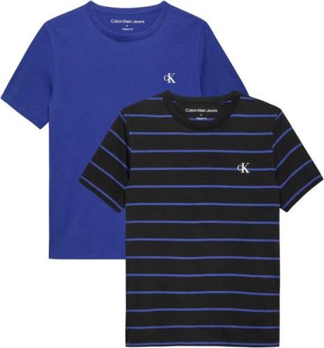 NU 20% KORTING: Calvin Klein T-shirt Striped 2P Reg. T-Shirt