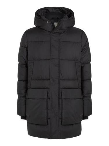 NU 20% KORTING: Calvin Klein Korte jas LONG HOODED QUILT PUFFER MW