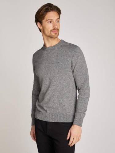 NU 20% KORTING: Calvin Klein Trui met ronde hals MOULINE CN SWEATER me...