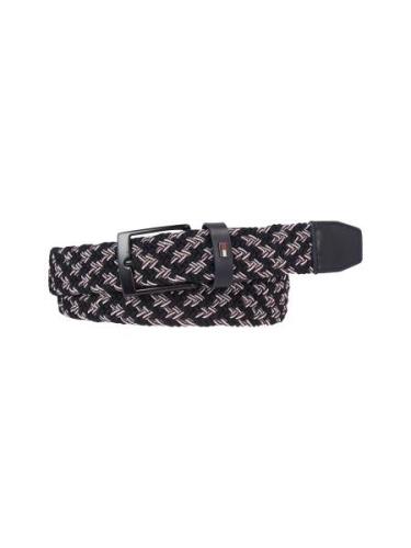 Tommy Hilfiger Leren riem ADAN 3.5 ELASTIC met metalen label aan de sl...