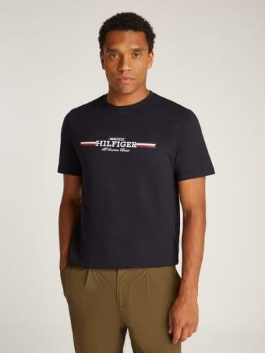 Tommy Hilfiger Shirt met ronde hals HILFIGER CHEST STRIPE TEE