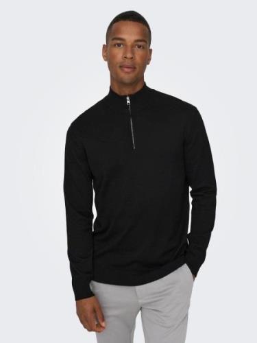 ONLY & SONS Gebreide trui ONSWYLER LIFE REG 14 HALF ZIP KNIT NOOS