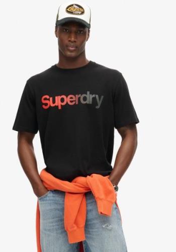 NU 20% KORTING: Superdry Shirt met ronde hals CORE LOGO FADE LOOSE TEE