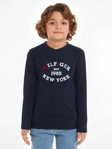 Tommy Hilfiger Shirt met lange mouwen MONOTYPE FLOCK REGULAR TEE LS Ki...