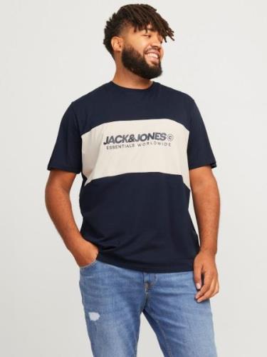 Jack & Jones PlusSize T-shirt JJELEGACY BLOCKING TEE SS O-NECK NOO PLS