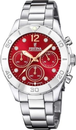 Festina Chronograaf Boyfriend, F20603/2 Horloge, quartzhorloge, damesh...