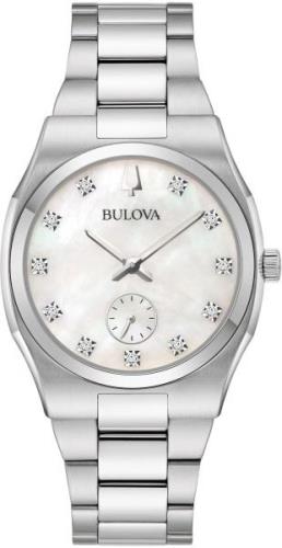 Bulova Kwartshorloge 96P242 Horloge, dameshorloge, parelmoer wijzerpla...