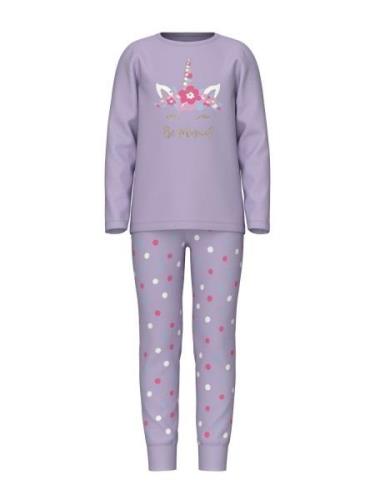 Name It Pyjama NKFNIGHTSET PASTEL LILAC MAGICAL NOOS