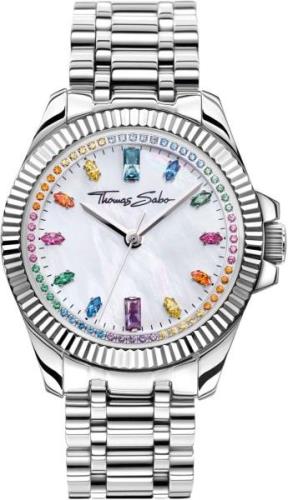 THOMAS SABO Kwartshorloge DIVINE RAINBOW Horloge, dameshorloge, zirkon...