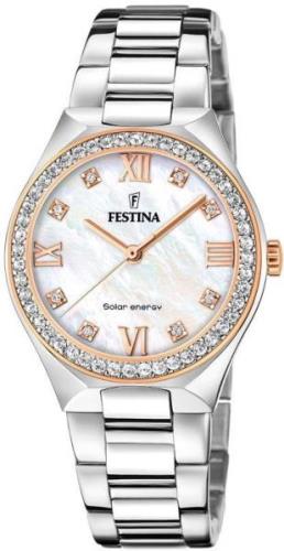 Festina Solarhorloge Solar Energy, F20658/1 Horloge, dameshorloge, sta...