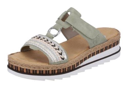 NU 20% KORTING: Rieker Slippers wedge heel, summer shoe, slippers ador...