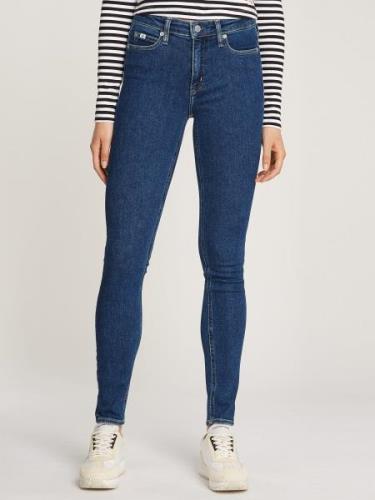 Calvin Klein Skinny fit jeans Mid rise skinny in 5-pocketsstijl