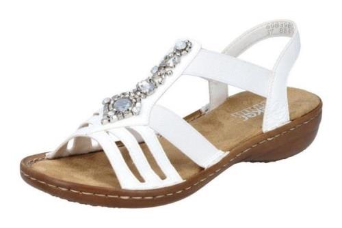 NU 20% KORTING: Rieker Sandalen zomerschoen, sandaal, keilhak, met dec...