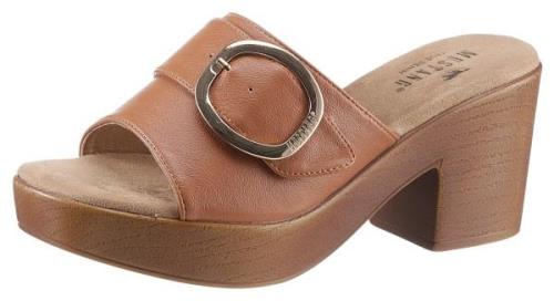 NU 20% KORTING: Mustang Shoes Slippers blokhak, zomerschoen, slippers ...