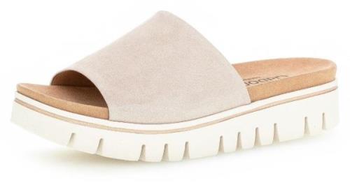 NU 20% KORTING: Gabor Slippers York wedge heel, summer shoe, slippers ...