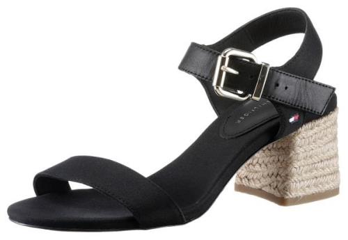 Tommy Hilfiger Sandaaltjes BLOCK MID HEEL SANDAL zomerschoen, sandaal,...