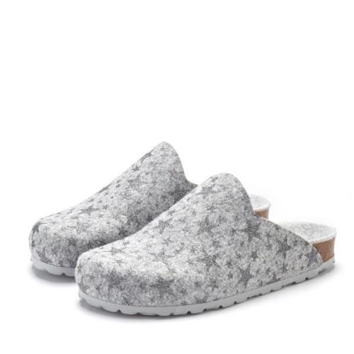 NU 20% KORTING: Vivance Pantoffels Clog, Pantoffel van vilt met verwar...