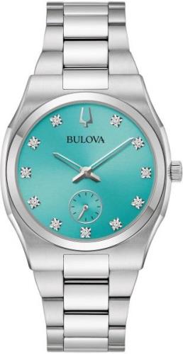 Bulova Kwartshorloge 96P243 Horloge, dameshorloge, parelmoer wijzerpla...