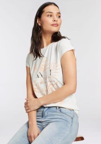 Laura Scott T-shirt met moderne frontprint - nieuwe collectie