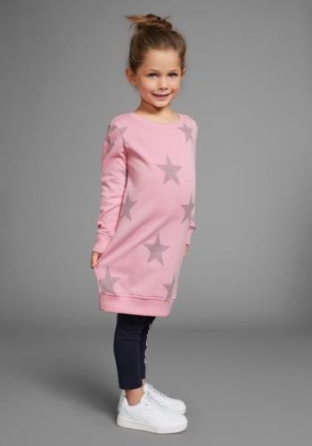 KIDSWORLD Sweatjurk Sterren-allover jurk