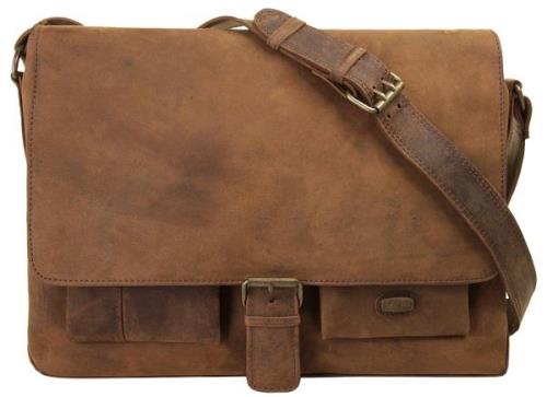 Harold's Messenger Bag Antiek echt leder