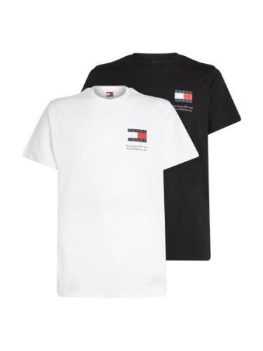 TOMMY JEANS T-shirt TJM SLIM 2PACK S/S FLAG DNA TEE met grote logoprin...