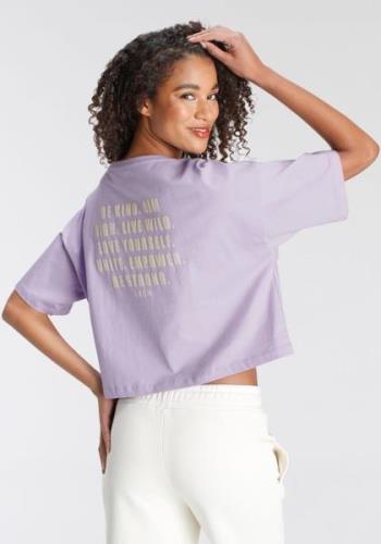 Lascana Oversized shirt met tekst op de rug