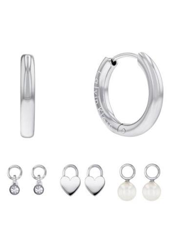 NU 20% KORTING: Calvin Klein Oorringenset Huggie, 35700001 met glasste...