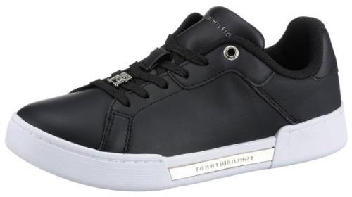 Tommy Hilfiger Sneakers COURT SNEAKER GOLDEN TH met goudkleurige detai...