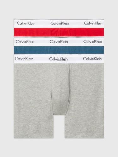 Calvin Klein Boxershort BOXER BRIEF 3PK met langere pijpen & logo-elas...