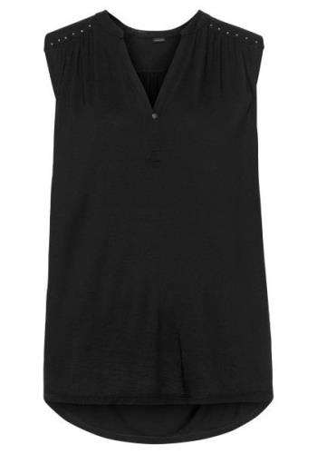 Lascana Tanktop met zilverkleurige studs-details, losse blusentop