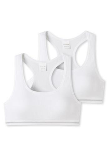 Schiesser Bustier "Long Life Cotton" met sportieve racerback achterkan...