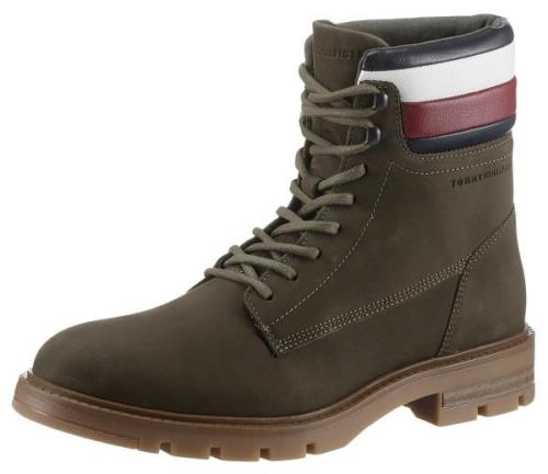 Tommy Hilfiger Hoge veterschoenen CORPORATE HILFIGER NUBUCK BOOT met s...