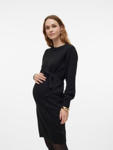 Mamalicious Positiejurk MLNEWANNE L/S ABK KNIT DRESS A. NOOS