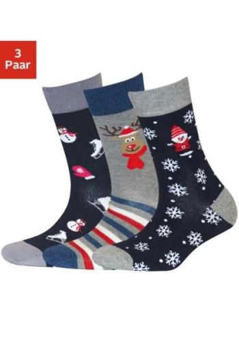 H.I.S Sokken met kerstdesign (3 paar)