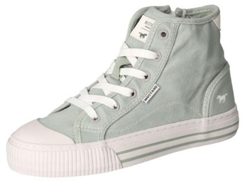 Mustang Shoes Plateausneakers veterschoen, vrijetijdsschoen, high top-...