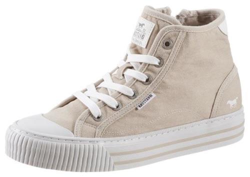 Mustang Shoes Plateausneakers veterschoen, vrijetijdsschoen, high top-...